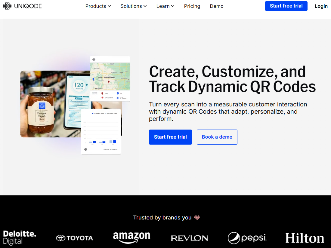 Illustration de Uniqode sur la page du deal de Freelance Stack