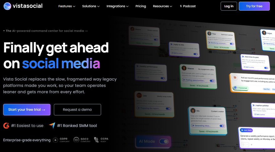 Illustration de VistaSocial sur la page du deal de Freelance Stack