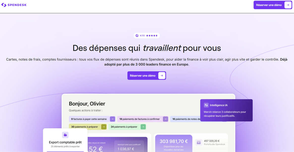 Illustration of spendesk on Freelance Stack's deal page