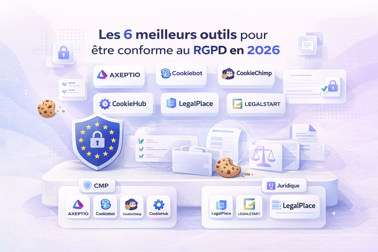 Visuel Les 6 meilleurs outils pour être conforme au RGPD en 2026