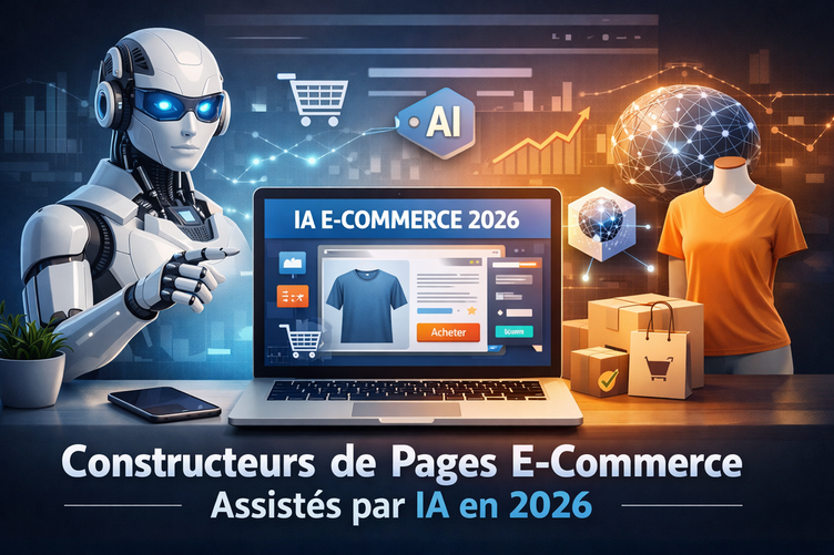 Visuel Les meilleurs logiciels de landing-page et solution e-commerce assisté par IA en 2026