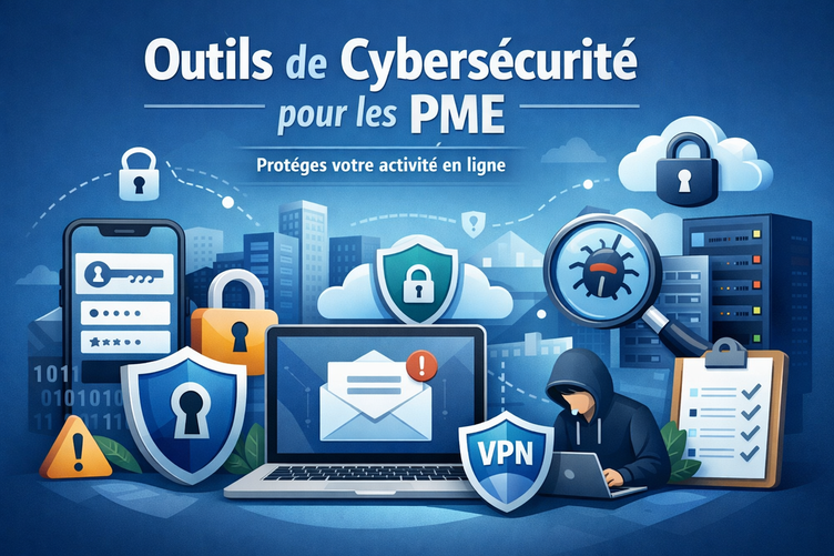 Visuel Notre sélection d'outils de cybersécurité pour les PME.