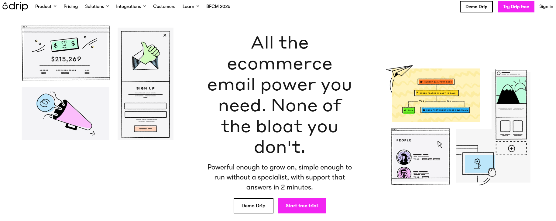 Illustration of Drip on Freelance Stack's deal page