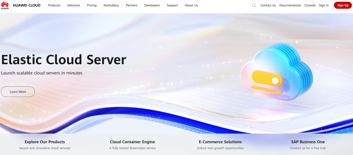 Illustration of Huawei Cloud on Freelance Stack's deal page