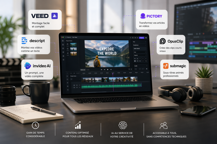 Visuel Monter une vidéo pro sans aucune compétence technique en 2026