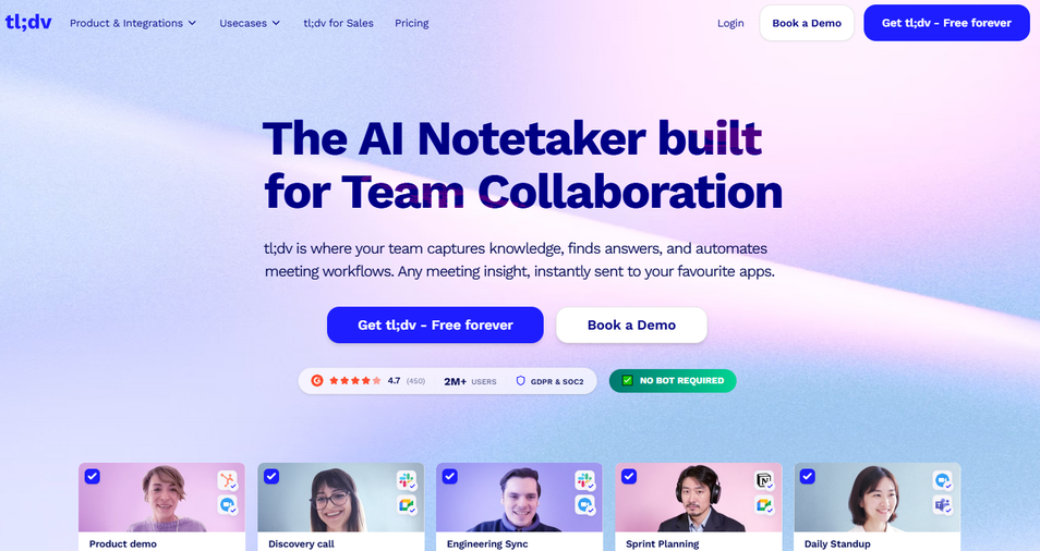 Illustration de Tl;dv sur la page du deal de Freelance Stack